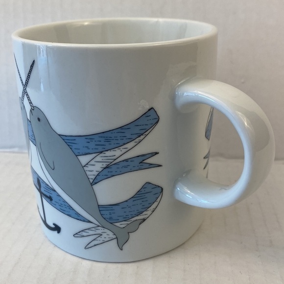 NARWHAL coffee mug cup 12oz ounces tea whales unicorn ocean sea fish - Picture 2 of 6